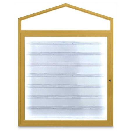 United Visual Products Sliding Door Indoor Enclosed Corkboard, 4 UV9025ACS-BRONZE-SURF